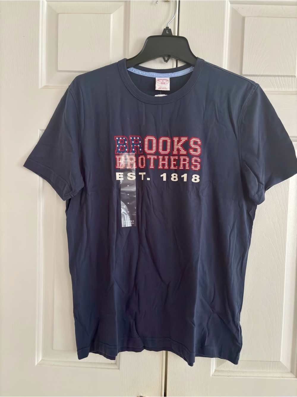 NWT Brooks Brothers Men’s Navy Graphic Logo T-Shirt Size M
